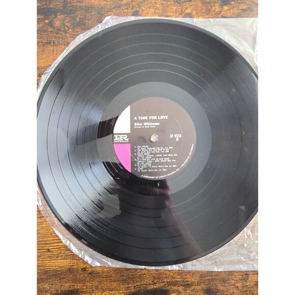 Vintage Slim Whitman arranged by Scott Turner  A Time For Love Imperial LP 9333 - Picture 6 of 7
